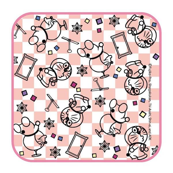 ドラえもん 切り絵シリーズ ガーゼミニタオル B ピンク ツインクル
