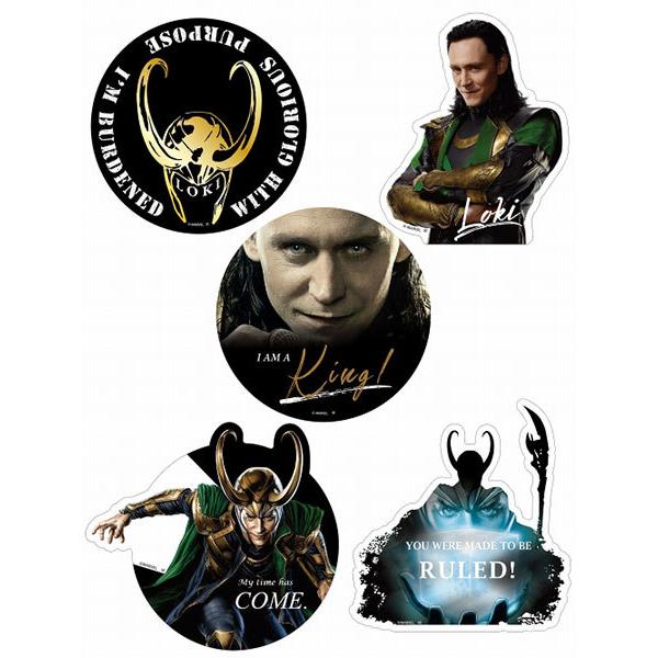 マーベルスタジオ ザ・インフィニティ・サーガ/ LOKI ロキ 箔押しステッカー＆ダイカットステッカー 5枚セット[イン・ロック]《在庫切れ》