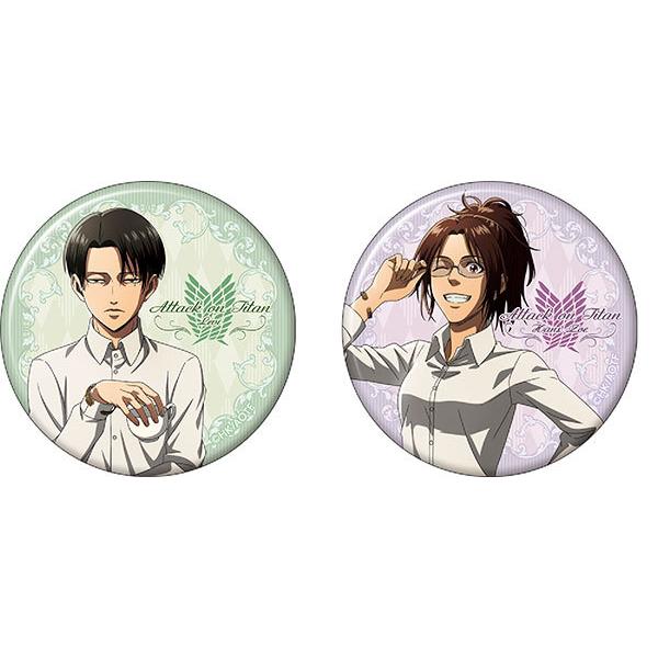 ムービック（movic） 進撃の巨人 缶バッジセット リヴァイ＆ハンジ