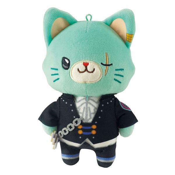 ワンピース アイマスク付きぬいぐるみ　ゾロ　with cat　BIGサイズ ムービック（movic） ONE PIECE withCAT アイマスク付きぬいぐるみ