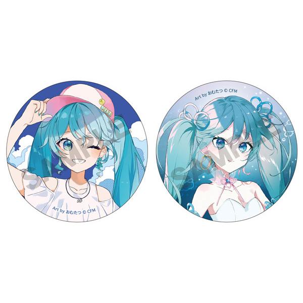 初音ミク 缶バッジ2個セット マリンリゾート[クラックス]《在庫切れ 