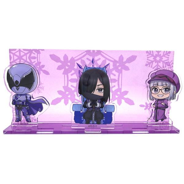 王様戦隊キングオージャー 5王国アクリルジオラマ リタ、モルフォーニャ、パピヨンオージャー[ムービック]《在庫切れ》
