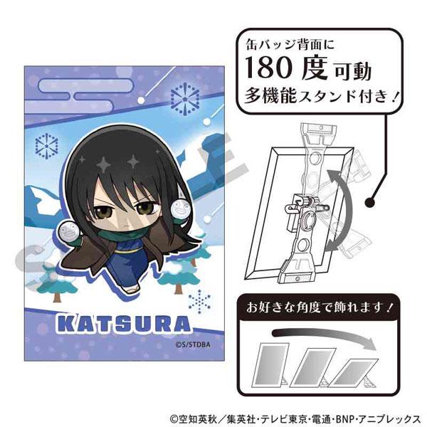 CRUX（クラックス） 銀魂 アート缶バッジ 桂小太郎 ミニキャラ雪合戦