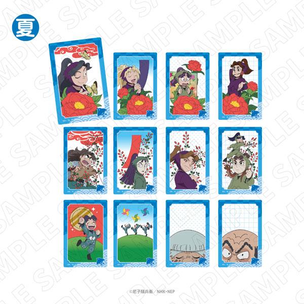 忍たま乱太郎 トレーディング花札柄クリアカード 〈夏〉 12個