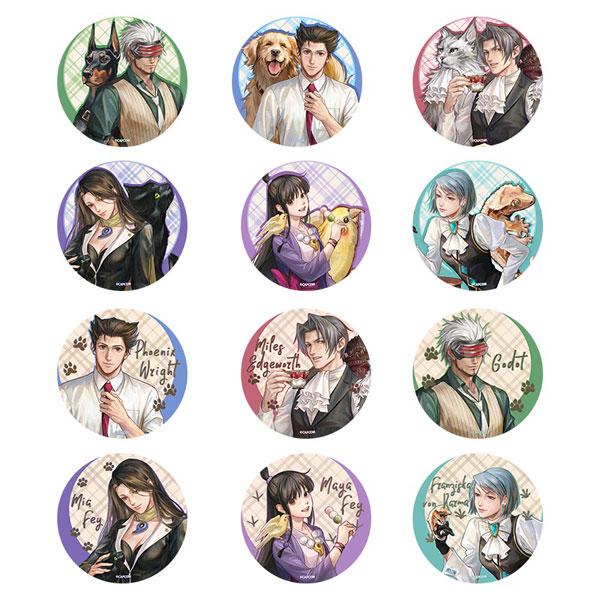 逆転裁判 動物シリーズ トレーディング缶バッジ 12個入りBOX[KUMAGUZI