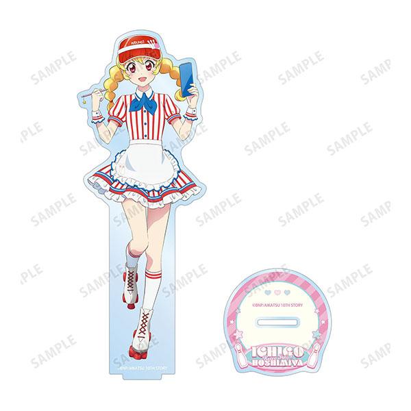 アイカツ！ 10th STORY 〜未来へのSTARWAY〜 描き下ろし 星宮いちご レトロストライプver. BIGアクリルスタンド[アルマビアンカ]《１０月予約》