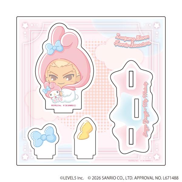 アクリルスタンドプレート「イナズマイレブン×サンリオキャラクターズ」35/豪炎寺修也×マイメロディ(コラボイラスト)[A3]《１１月予約》