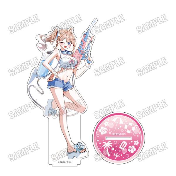 「江口さんちの純情サキュバス」 描き下ろしBIGアクリルスタンドLL [海の家ver.] (2)江口ヒビキ[メディコス・エンタテインメント]《１２月予約》