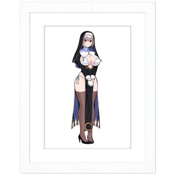[王子様の友達]描き下ろしキャラファイングラフ(藍田美明/シスター) A4[カーテン魂]《１２月予約》