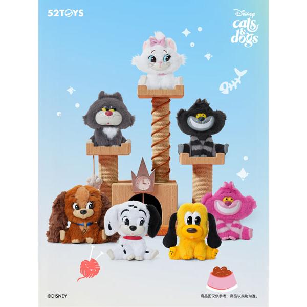 BLINDBOX ディズニー キャッツ＆ドッグス なかよし ぬいぐるみストラップ 6個入りBOX[52TOYS]《１０月仮予約》