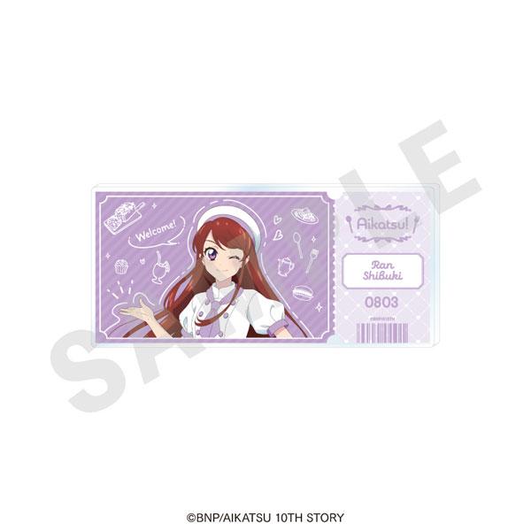 「アイカツ！ 10th STORY 〜未来へのSTARWAY〜」 チケット風アクリルブロック パティシエver.(紫吹蘭)[coly]《１１月予約》