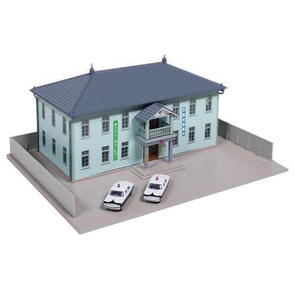 23-460B 地方警察署(ライトグリーン・パトカー2台付)[KATO]《発売済・在庫品》