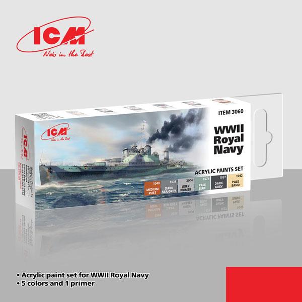 WWIIイギリス海軍用アクリルセット[ICM]《在庫切れ》