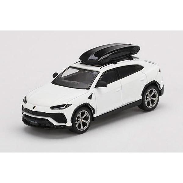 1/64 ランボルギーニ ウルス Bianco Monocerus Matt(ホワイト) w/ルーフボックス(左ハンドル)[MINI GT]《発売済・在庫品》