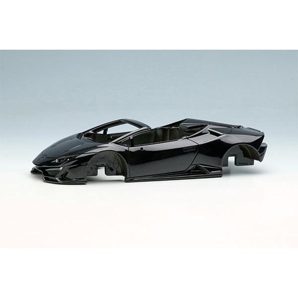 1/43 ランボルギーニ ウラカン EVO スパイダー 2019 (ローグホイール) ネロへレネ (メタリックブラック)[メイクアップ]【送料無料】《０５月予約