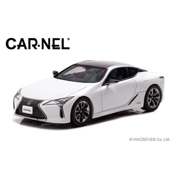 1/43 レクサス LC500h L package (GWZ100) 2017 White Nova Glass Flake[CAR・NEL]《０３月予約》