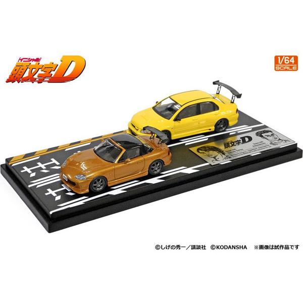 1/64 頭文字D セットVol.6 大宮智史ロードスター(NB8C) ＆ 小早川ランサーエボリューションVII[モデラーズ]《０５月予約》