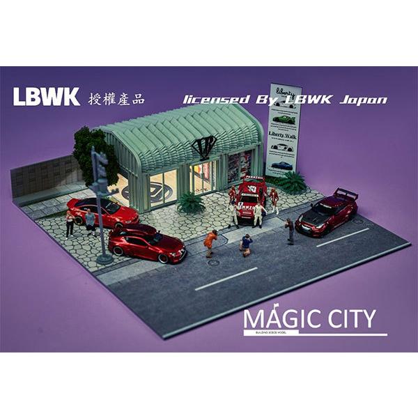 1/64 LBWK ジオラマ (LEDライト付属) ショールーム[Magic City]《在庫