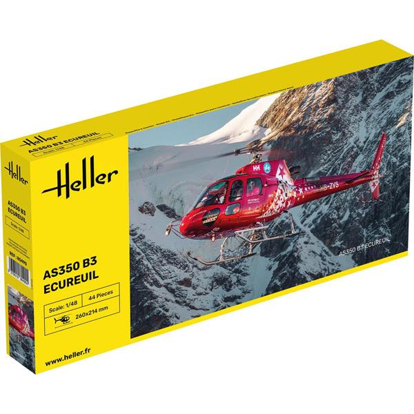 レア　Heller エレール　ユーロコプター　AS350 ヘリコプター　1/48 エレール（Heller） 1/48 ユーロコプター AS350 B3 エキュレイユ