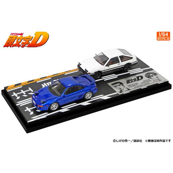 モデラーズ 頭文字D ミニカー 1/64 小柏カイ 藤原拓海 MR2 ハチロク 1/64 頭文字D セットVol.15 小柏カイMR2(SW20) ＆ 藤原拓海