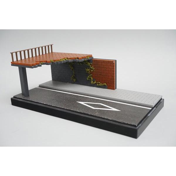 1/64 高架下ジオラマ 高架と壁のある街角[収蔵家]《発売済・在庫品