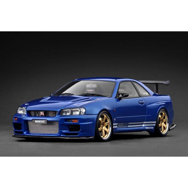 イグニッションモデル1/18 トップシークレット34GT-R ignition model 1/18 TOP SECRET 34GT-R (BNR34) Blue Metallic