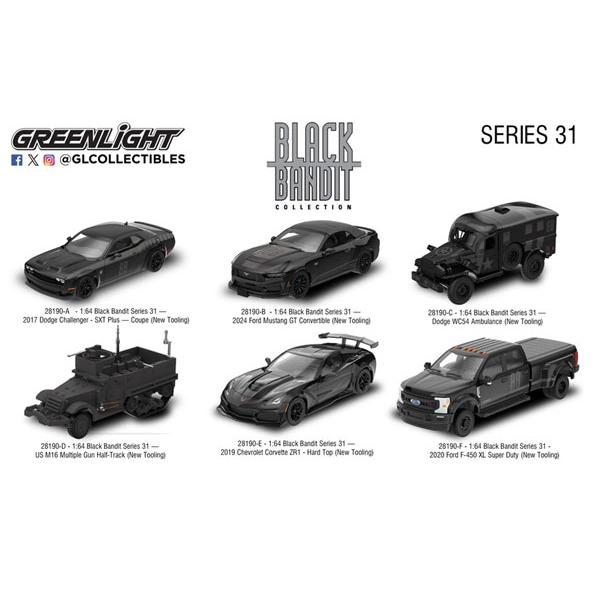 グリーンライト 1/64 Black Bandit Series 31 6種セット[グリーン