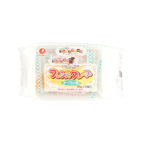【冷凍】もちもち感のあるクレープ生地で、ヨーグルト風味クリームと、爽やかな味わいが広がるヨーグルト風味ソースを包みました。※在庫以上の数量をご希望の場合は、お手数ですがご注文前に弊社までお電話にてご連絡頂きたくお願い申し上げます。
