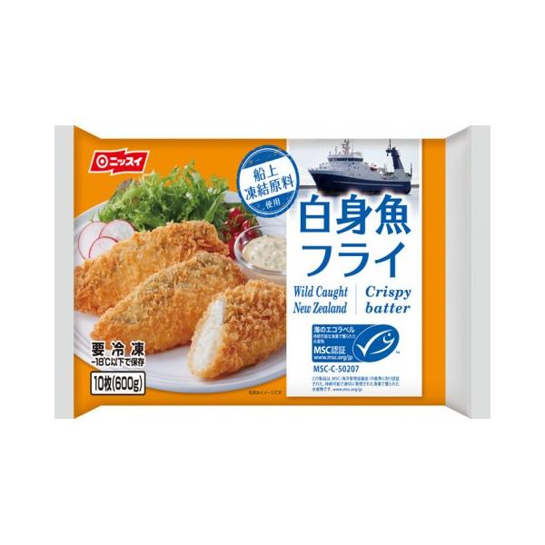 ニッスイ　笹形白身魚フライNZ　60g×10