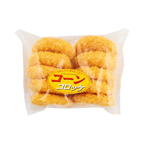 【冷凍】北海道産の馬鈴薯にバター風味で仕上げたコーンを加えたコロッケです。※在庫以上の数量をご希望の場合は、お手数ですがご注文前に弊社までお電話にてご連絡頂きたくお願い申し上げます。