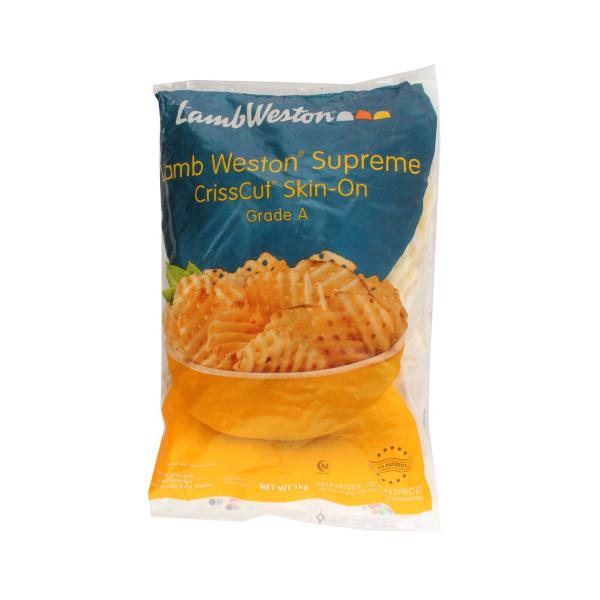 【冷凍】ポテトスターチで見えないコーティングを施しているのでクリスピー感が長く持続します。独創的なワッフル型の形状はボリューム感も出しやすくメニューのアレンジにも幅広く対応できます。※在庫以上の数量をご希望の場合は、お手数ですがご注文前に弊...