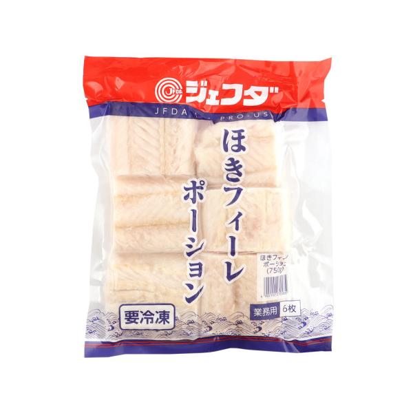 【冷凍】白身魚の中でも人気のほきフィーレの尾部位をカットして、四角形状の肉厚なスキンレスの切り身にしました。メーカー独自の「ふっくら加工」で、加熱後のパサつきを抑えています。香草焼きやぱん粉焼きなどのグリルメニューといったメインディッシュの...