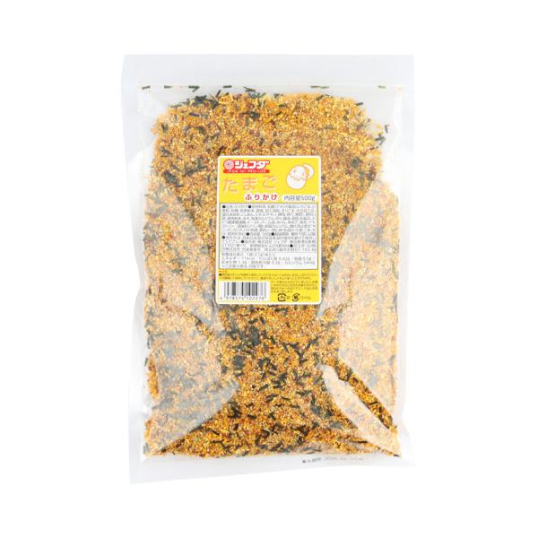 【常温】お子さまが大好きな、マイルド風味のふりかけ。給食が楽しくなる人気の味わいです。メーカー独自製法の「たまご顆粒」に、相性の良い「ごま」、「削り節」、「抹茶塩」など、いろいろな素材を絶妙なバランスでブレンドしました。たまごふりかけらしい...