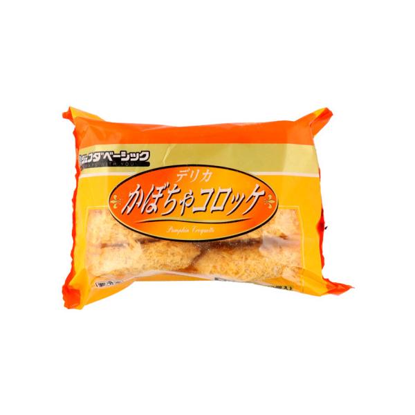 【冷凍】粗めのサクサクパン粉で仕上げた、甘さたっぷりのカボチャのコロッケです。※在庫以上の数量をご希望の場合は、お手数ですがご注文前に弊社までお電話にてご連絡頂きたくお願い申し上げます。