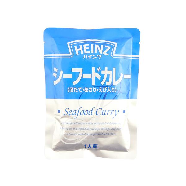 【常温】白ワインの入った香りよいシーフードカレーです。ほたて、えび、あさりを、選りすぐりのブレンドスパイスでバランスよく仕上げた中辛タイプです。※在庫以上の数量をご希望の場合は、お手数ですがご注文前に弊社までお電話にてご連絡頂きたくお願い申...