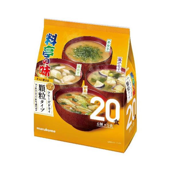 【NEW】【常温】独自製法の顆粒みそを使用した、即席みそ汁です。具材は野菜、揚げなす、長ねぎ、あおさのアソートタイプ。1パックに具材と顆粒みそが入っており、簡単に本格的なみそ汁を楽しめます。※在庫以上の数量をご希望の場合は、お手数ですがご注...
