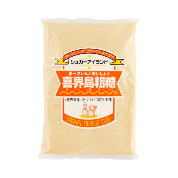 【常温】砂糖の島、奄美諸島 喜界島産さとうきびを100%使用し、ミネラル分を多く含んだ黄金色の粗糖。「日本で最も美しい村」連合にも登録されている景観と自然の中、さとうきび栽培から収穫、粗糖の生産までを一貫して島内で行っています。仕上がった粗...