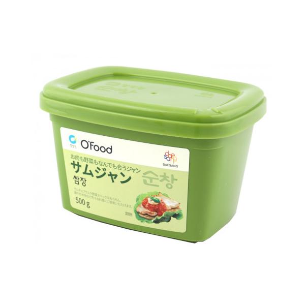 【常温】スンチャン(淳昌)は、醸造食品の名産地の名です。サムジャンとはほどよい薬味を利かせた調味みそです。　「サム=包む」の意味で、韓国味噌をベースに、香辛料や香味野菜などの薬味をバランスよく配合しました。サンチュ味噌、チシャ味噌とも呼ばれ...