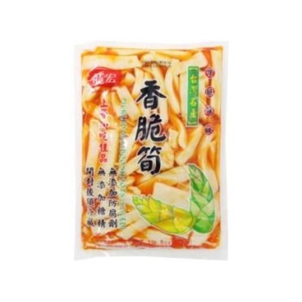 【常温】筍特有のサクサクした食感で、酸味が少なく、食べ応えのある仕上がりです。製造工程で発酵させておらず、メンマと色合いや食感が大きく異なります。麺類のトッピング等はもちろん、そのまま召し上がるのもおすすめです。オレンジ色の液体は、ラー油で...