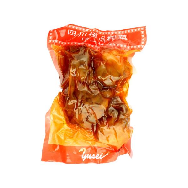 【常温】四川省名産のザーサイ。塩、唐辛子などの調味料で漬け込んだ本格的な味です。?ザーサイを水で洗い流し、水に浸水させて20分〜30分塩抜きします。?お好みの大きさにカットしてごま油、ラー油などで炒めて出来上がり。※在庫以上の数量をご希望の...