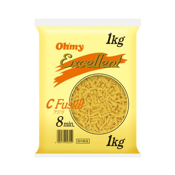 【常温】らせん型のショートパスタ。サラダやソース和えにもよく合います。標準茹で時間：8分※在庫以上の数量をご希望の場合は、お手数ですがご注文前に弊社までお電話にてご連絡頂きたくお願い申し上げます。