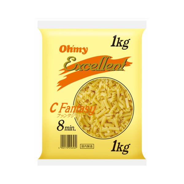 【常温】6種類の形をミックスしたファンタジーマカロニ。トマトソースをはじめ、どのようなソースにもよく合います。標準茹で時間：8分※在庫以上の数量をご希望の場合は、お手数ですがご注文前に弊社までお電話にてご連絡頂きたくお願い申し上げます。