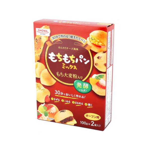 昭和産業 (SHOWA) もちもちパンミックス (100g×2袋)×6箱入｜ 送料無料