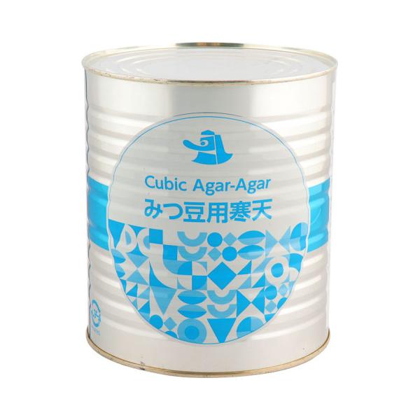 【常温】そのままお召し上がり頂けます。15mm角に切った寒天のシロップづけ。良好な食感(肉質)を得られるように、寒天の他に増粘多糖類も加えてあります。好みの甘さで食べられる様に、カロリーを考慮してシラップの糖度を低めとしています。(缶切り必...