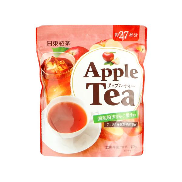 【常温】カップに小さじ2杯(6.5g)を100mlのお湯又は水でまぜるだけで手軽にアップルティーが作れます。アッサム産微粉砕茶葉と国産りんご果汁を使用した、こくのあるりんご紅茶です。約27杯分です。※在庫以上の数量をご希望の場合は、お手数で...
