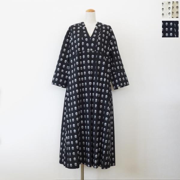 ヌキテパne Quittez pas ペイズリー柄ロングワンピース ne Quittez pas ヌキテパ ワンピース Cotton Organza Paisley