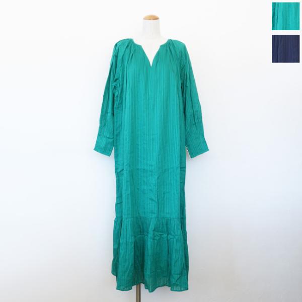 ne Quittez pas (ヌキテパ) ワンピース Cotton Dobby Stripe