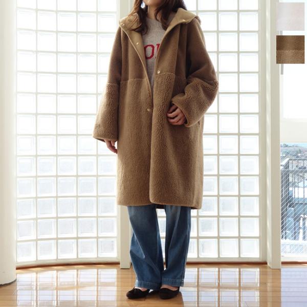 MICA&DEAL リバーシブルボアコートライトブルー