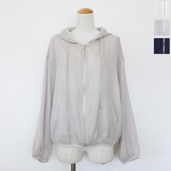 美品 cafune: カフネ / シアージップパーカー SALE [30%OFF] cafune (カフネ) パーカー フード ジップアップ シアー