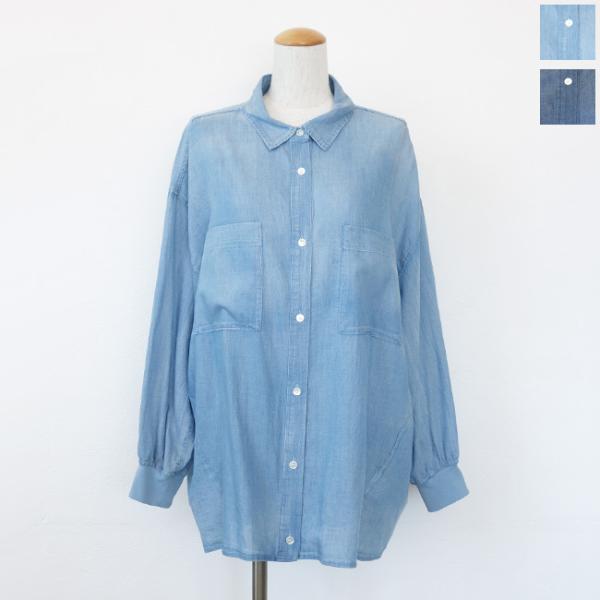 Dignite collier　ディニテコリエ　シアーデニムシャツ　未使用！！！ SALE [30%OFF] Dignite collier (ディニテコリエ) シアーデニムシャツ